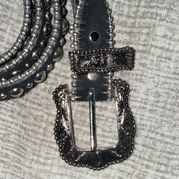 B-Low the Belt Studded Black Belt - Picture 4 of 7